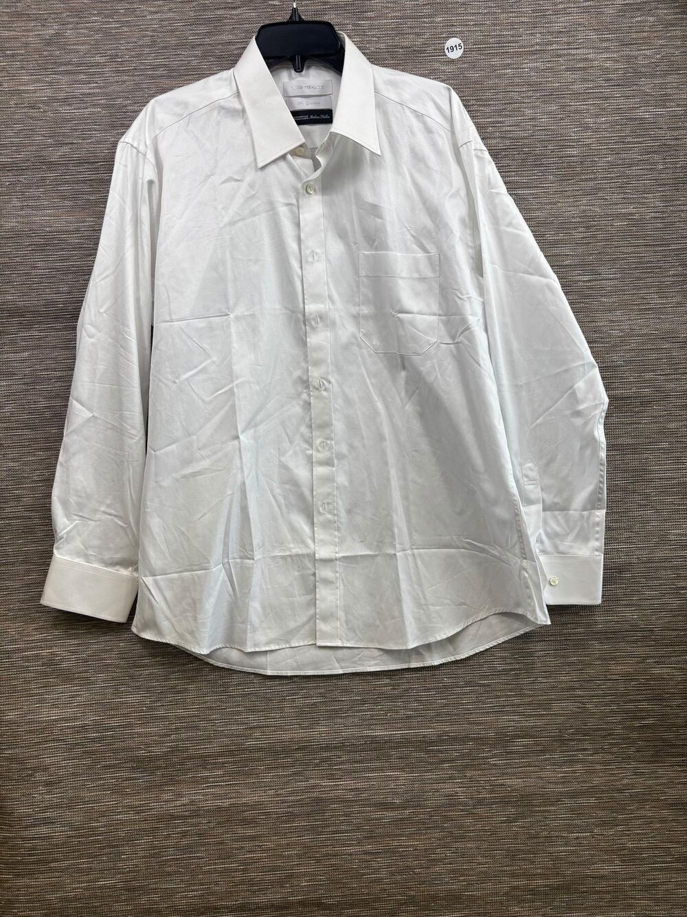 Paco Rabanne Dress Shirt Mens XL White Italian Fabric Button Up Long Sleeve